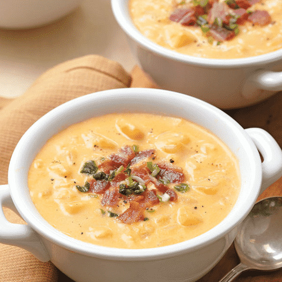 Cheesy Potato Soup
 Slow Cooker Cheesy Potato Soup Magic Skillet