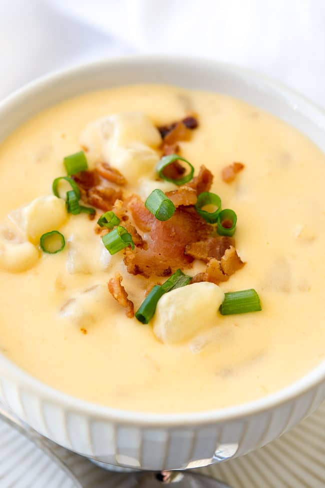 Cheesy Potato Soup
 Crock Pot Cheesy Potato Soup Recipe Slow Cooker Potato Soup