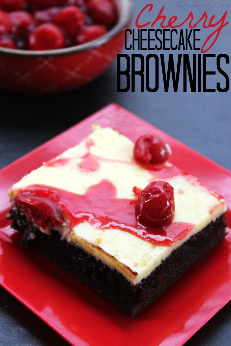 Cherry Cheesecake Brownies
 Cherry Cheesecake Brownies Life Love Liz