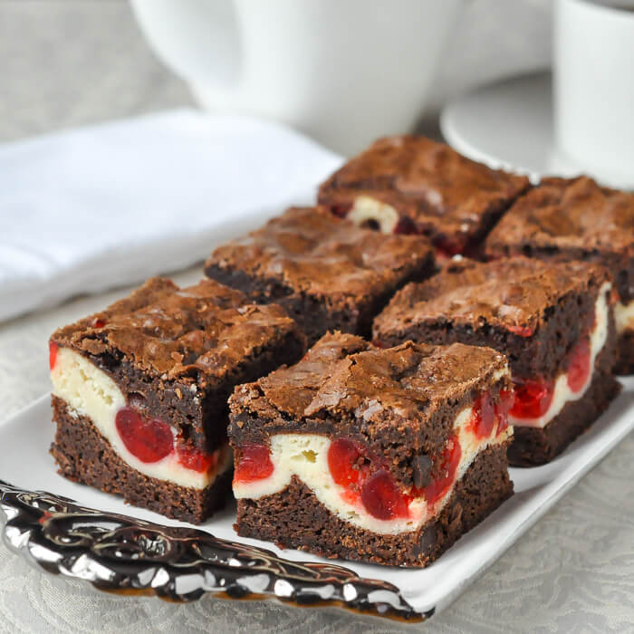 Cherry Cheesecake Brownies
 Cherry Cheesecake Brownies two tempting favourites in one