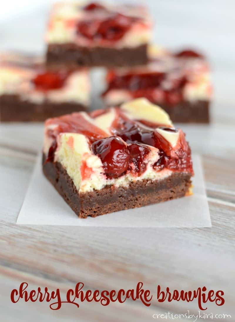 Cherry Cheesecake Brownies
 Cherry Cheesecake Brownies Creations by Kara