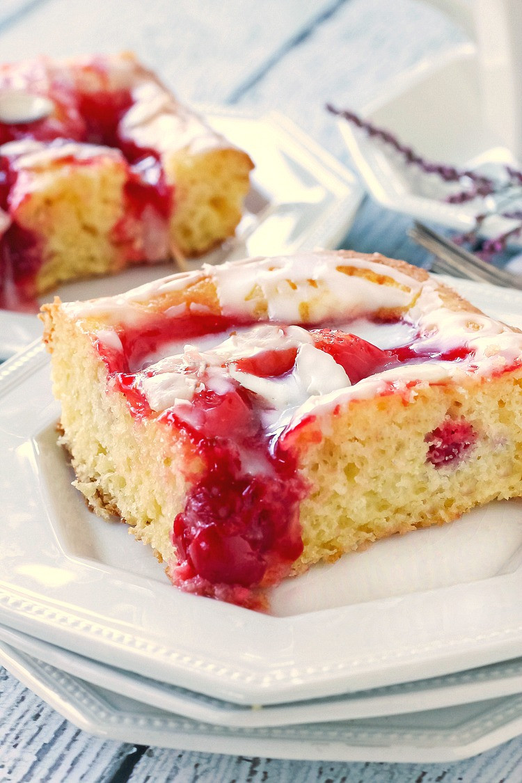 Cherry Coffee Cake
 Glazed Cherry Coffee Cake Bunny s Warm Oven