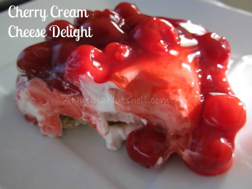 Cherry Cream Cheese Dessert
 Cherry Delight Dessert Eat Move Make