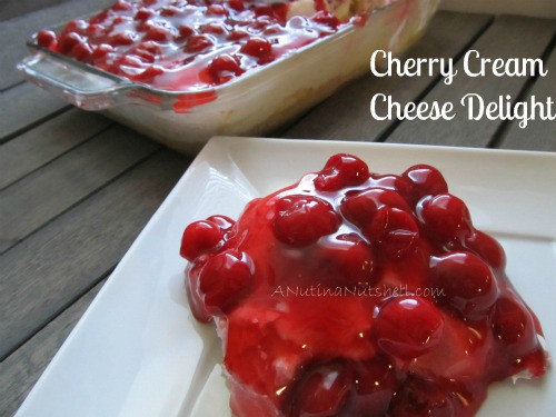 Cherry Cream Cheese Dessert
 Cherry Delight Dessert Eat Move Make