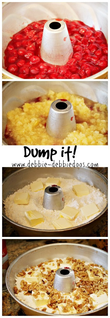 Cherry Pineapple Dump Cake
 How to make a cherry pineapple dump cake Debbiedoos