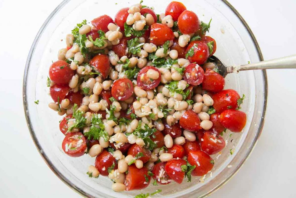 Cherry Tomato Salad
 White Bean and Cherry Tomato Salad Recipe