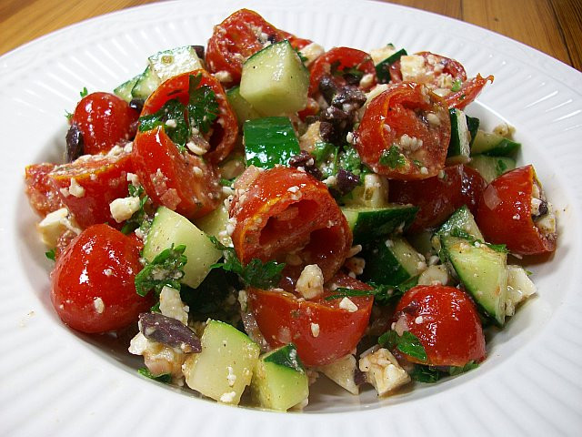 Cherry Tomato Salad
 Greek Cherry Tomato Salad
