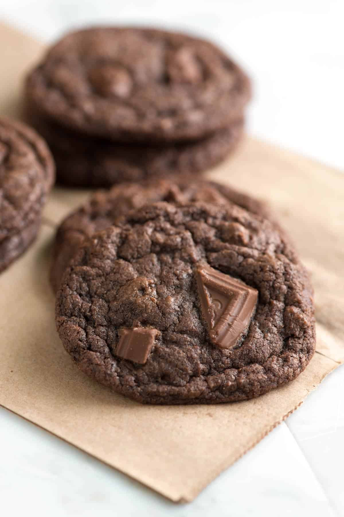 Chewy Chocolate Cookies
 Easy Chewy Double Chocolate Cookies Recipe