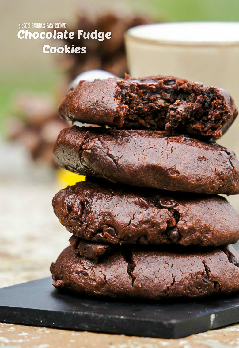 Chewy Chocolate Cookies
 Chewy Chocolate Fudge Cookies Swanky Recipes