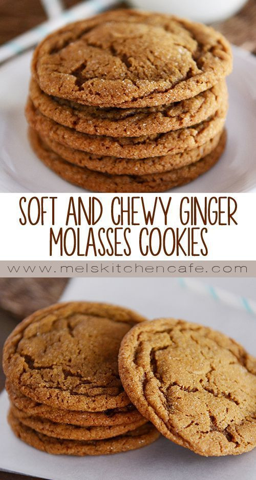 Chewy Ginger Molasses Cookies
 Soft and Chewy Ginger Molasses Cookies Recipe