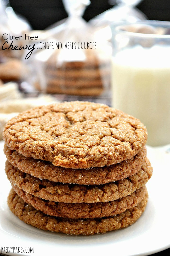 Chewy Ginger Molasses Cookies
 Gluten Free Chewy Ginger Molasses Cookies