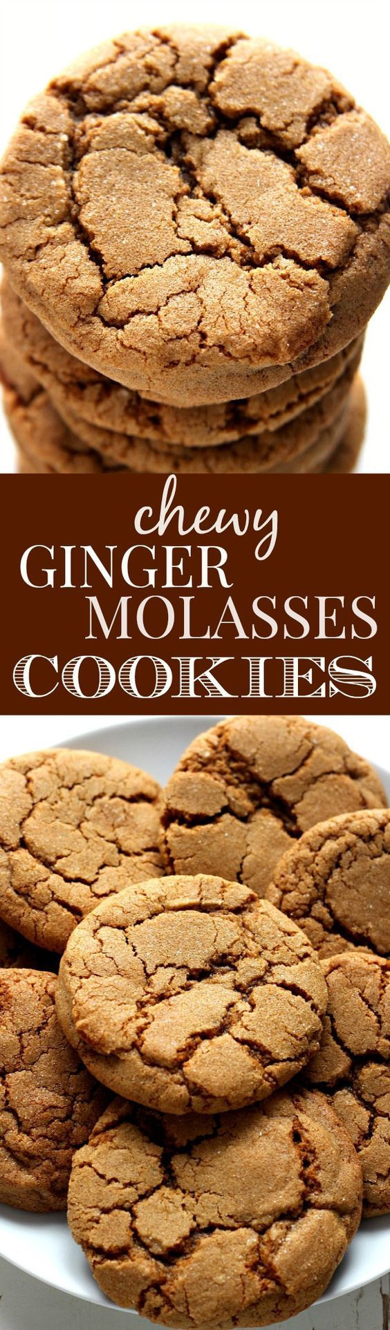 Chewy Ginger Molasses Cookies
 Pinterest • The world’s catalog of ideas