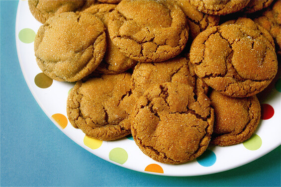 Chewy Molasses Cookies
 Chewy Ginger Molasses Cookies