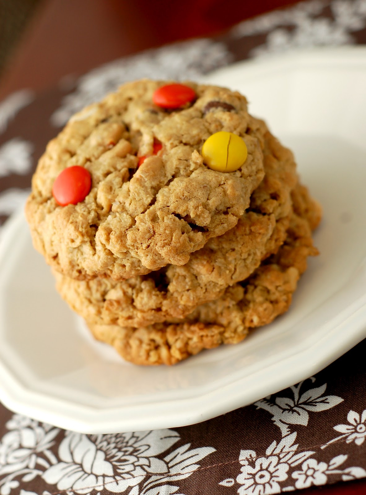 Chewy Peanut Butter Oatmeal Cookies
 Chewy Reese s Pieces Peanut Butter Oatmeal Cookies A