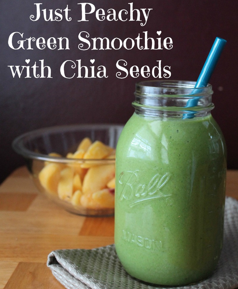 Chia Seeds Smoothie Recipes
 Just Peachy Green Smoothie with Chia Seeds Organize