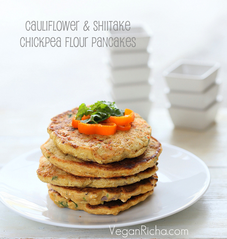 Chick Pea Flour Pancakes
 Chickpea Flour Pancakes mini Omelettes with Cauliflower