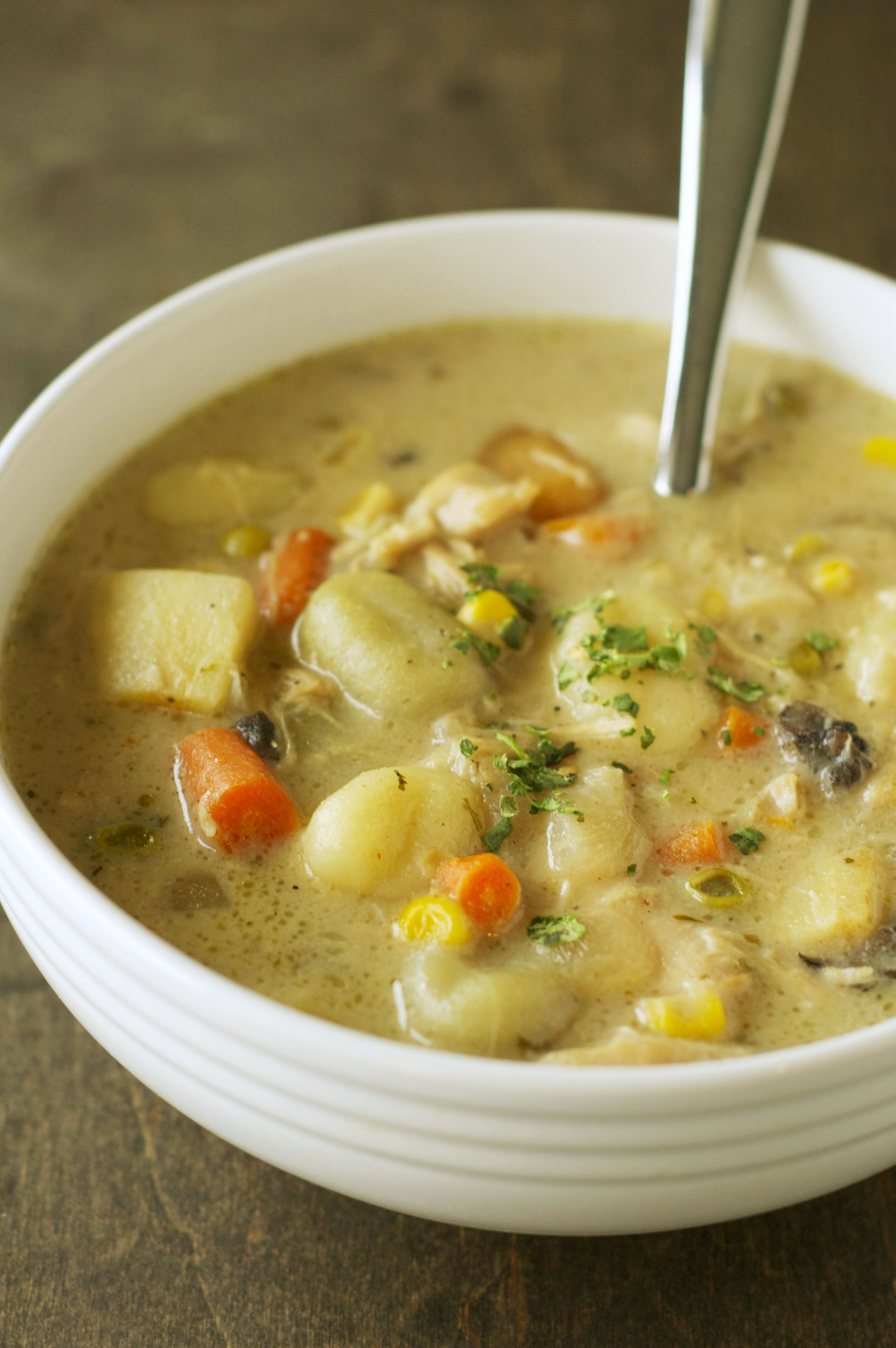 Chicken &amp; Dumplings
 Freezer Meal Slow Cooker Chicken and Dumplings