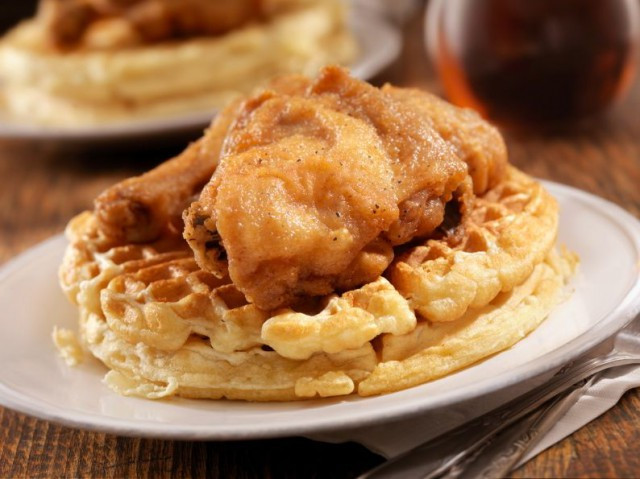 Chicken &amp; Waffles
 The History of Chicken and Waffles From Me val Times