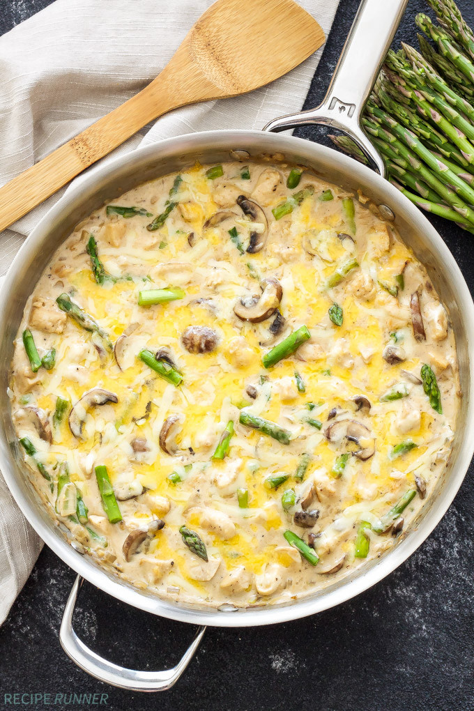 Chicken And Asparagus
 e Pot Creamy Chicken and Asparagus Casserole Recipe Runner