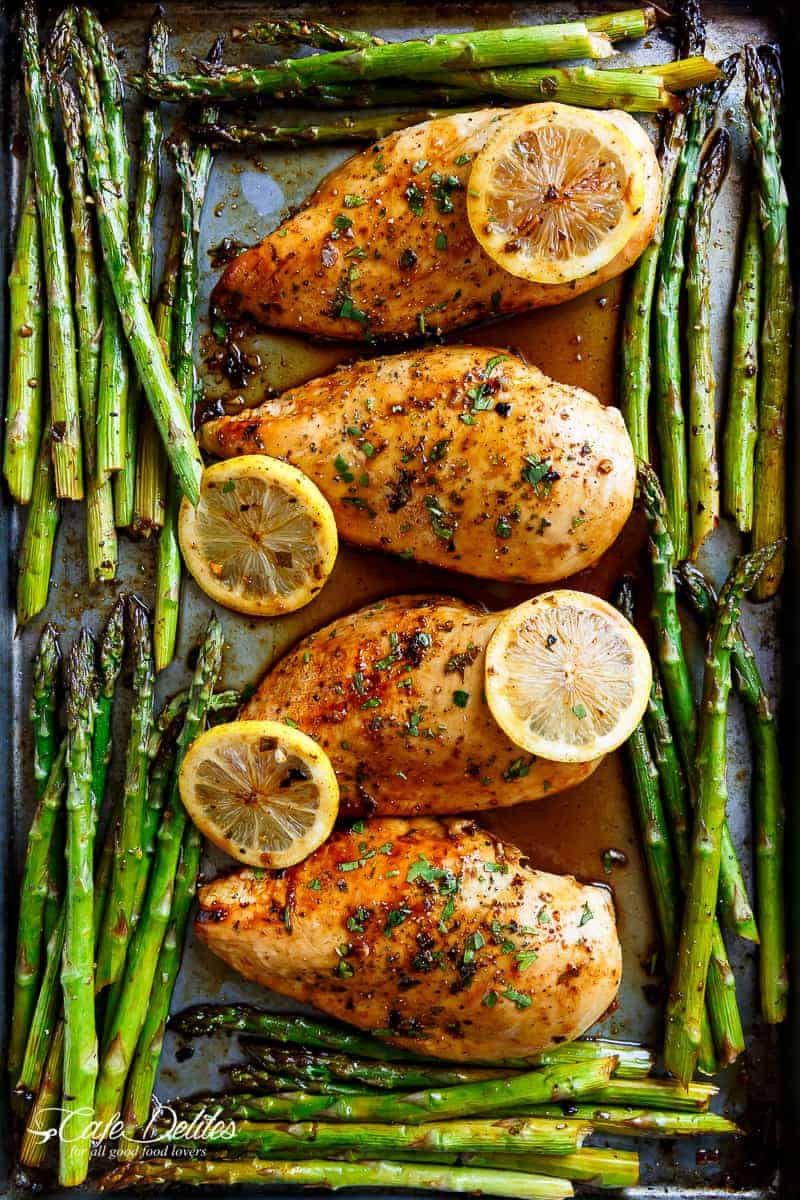 Chicken And Asparagus Recipe
 e Pan Honey Lemon Chicken Asparagus Cafe Delites