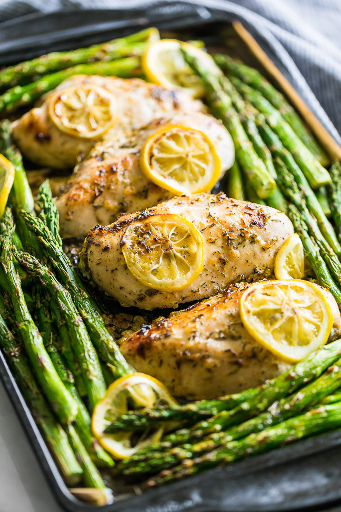 Chicken And Asparagus Recipe
 Lemon Chicken and Asparagus Sheet Pan Dinner Recipes