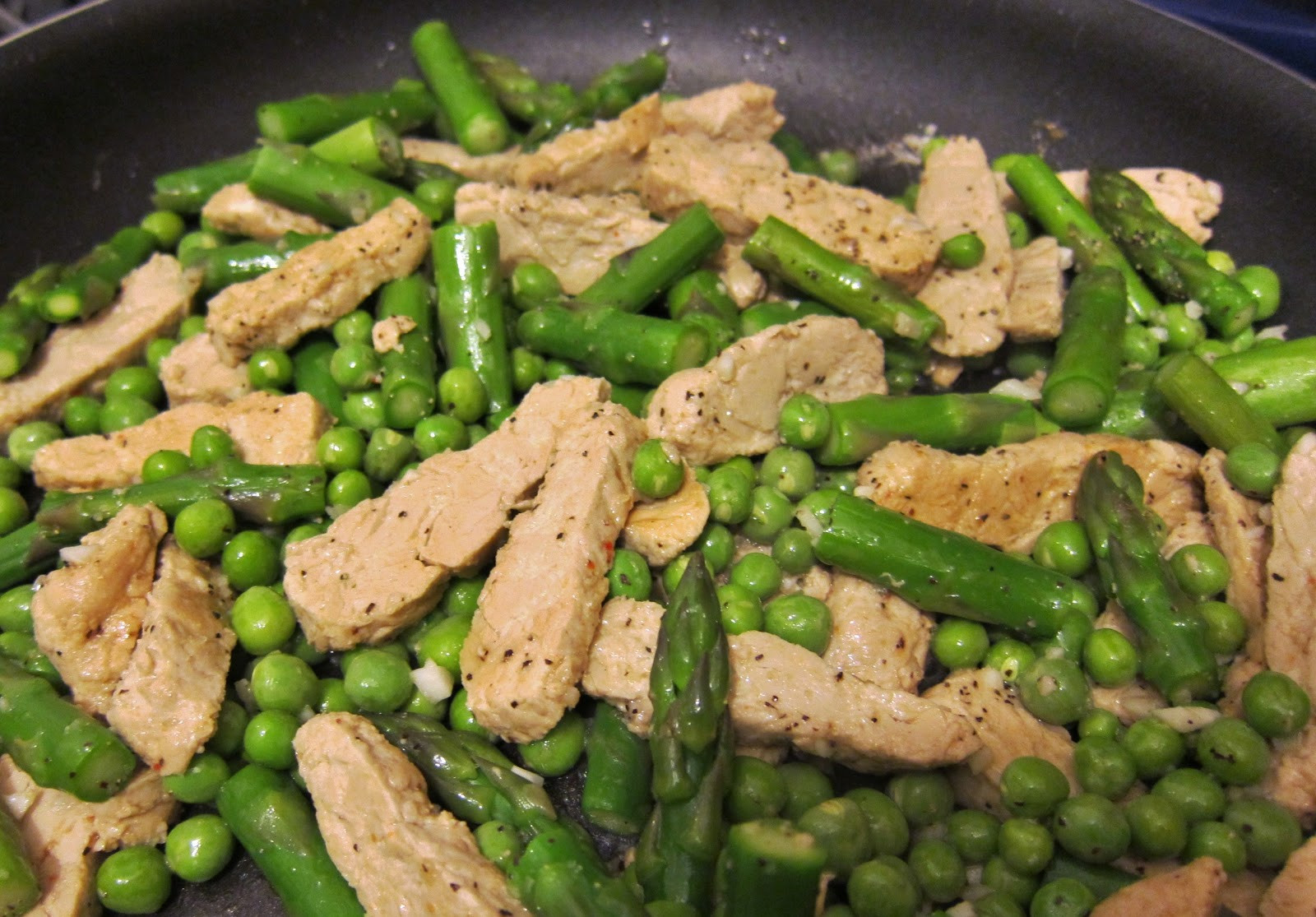 Chicken And Asparagus
 The Vegan Chronicle Pasta Primavera with Chicken and