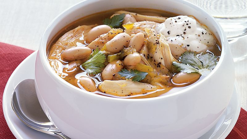 Chicken And Bean Soup
 Southwestern Chicken and White Bean Soup recipe from Betty