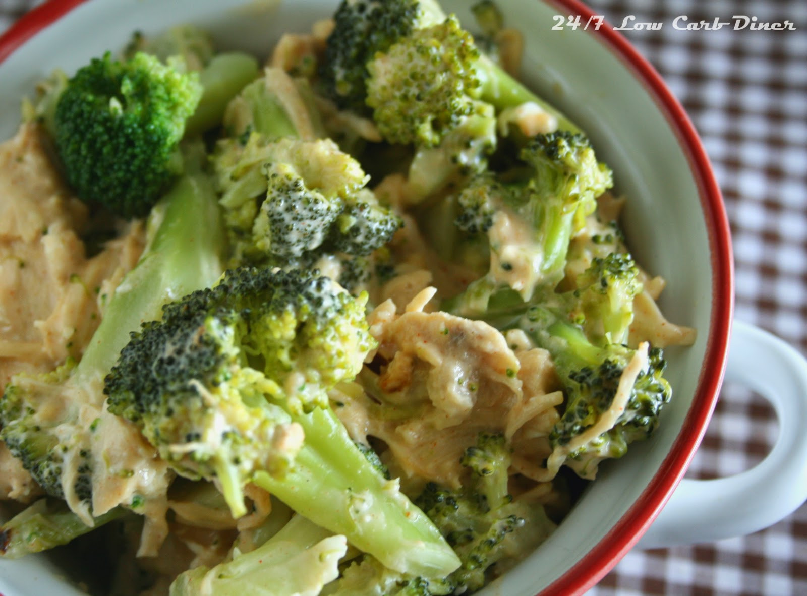 Chicken And Broccoli Bake
 24 7 Low Carb Diner Chicken and Broccoli Casserole for 2