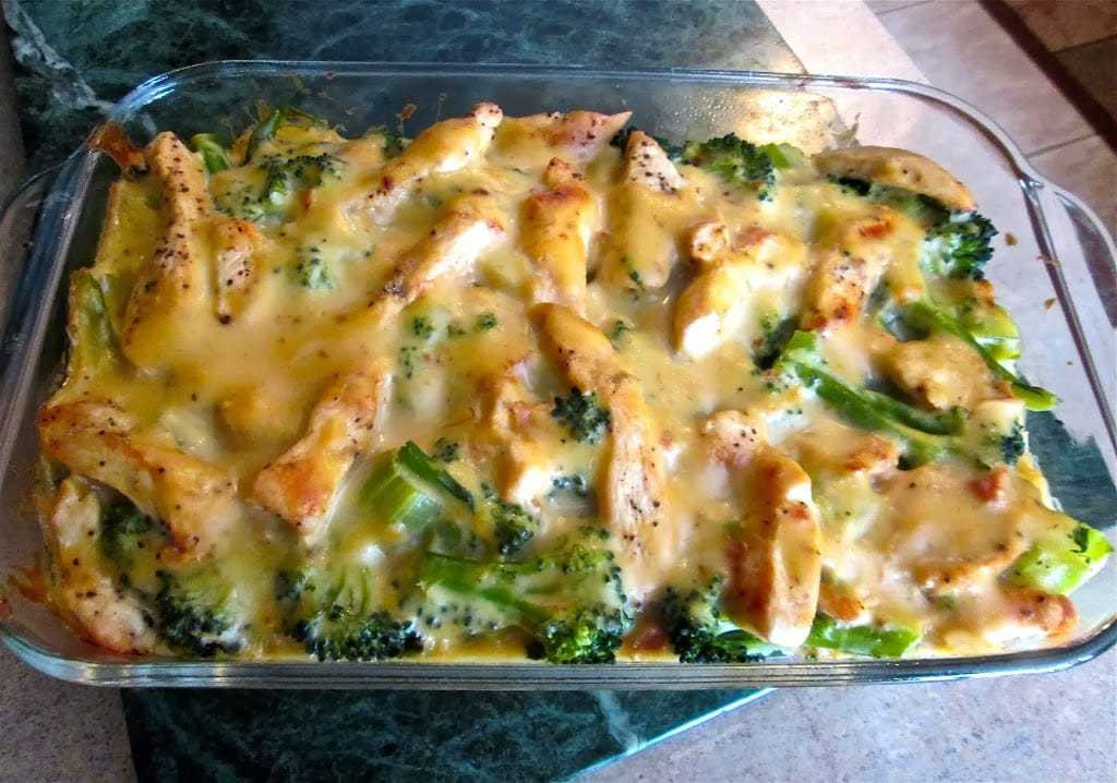 Chicken And Broccoli Bake
 Chicken Broccoli Casserole with French Fried ions My