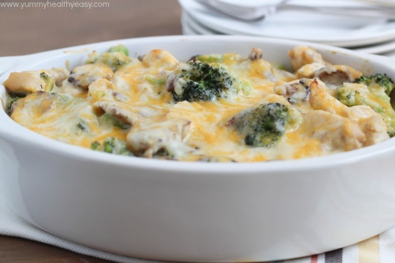 Chicken And Broccoli Bake
 Skinny Chicken & Broccoli Casserole Yummy Healthy Easy