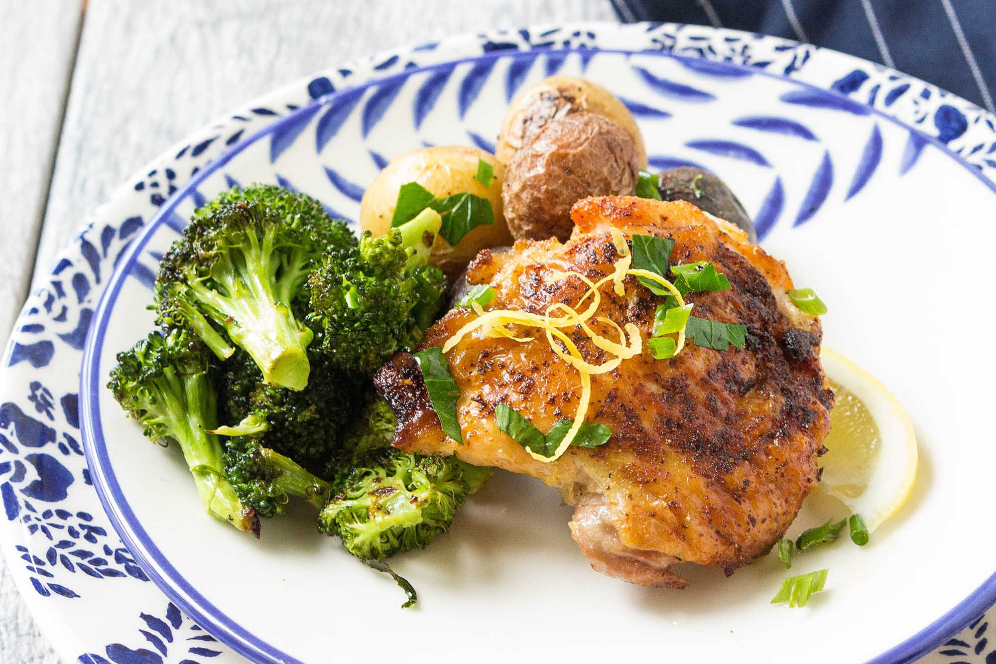 Chicken And Broccoli
 Sheet Pan Chicken with Roasted Broccoli and Potatoes