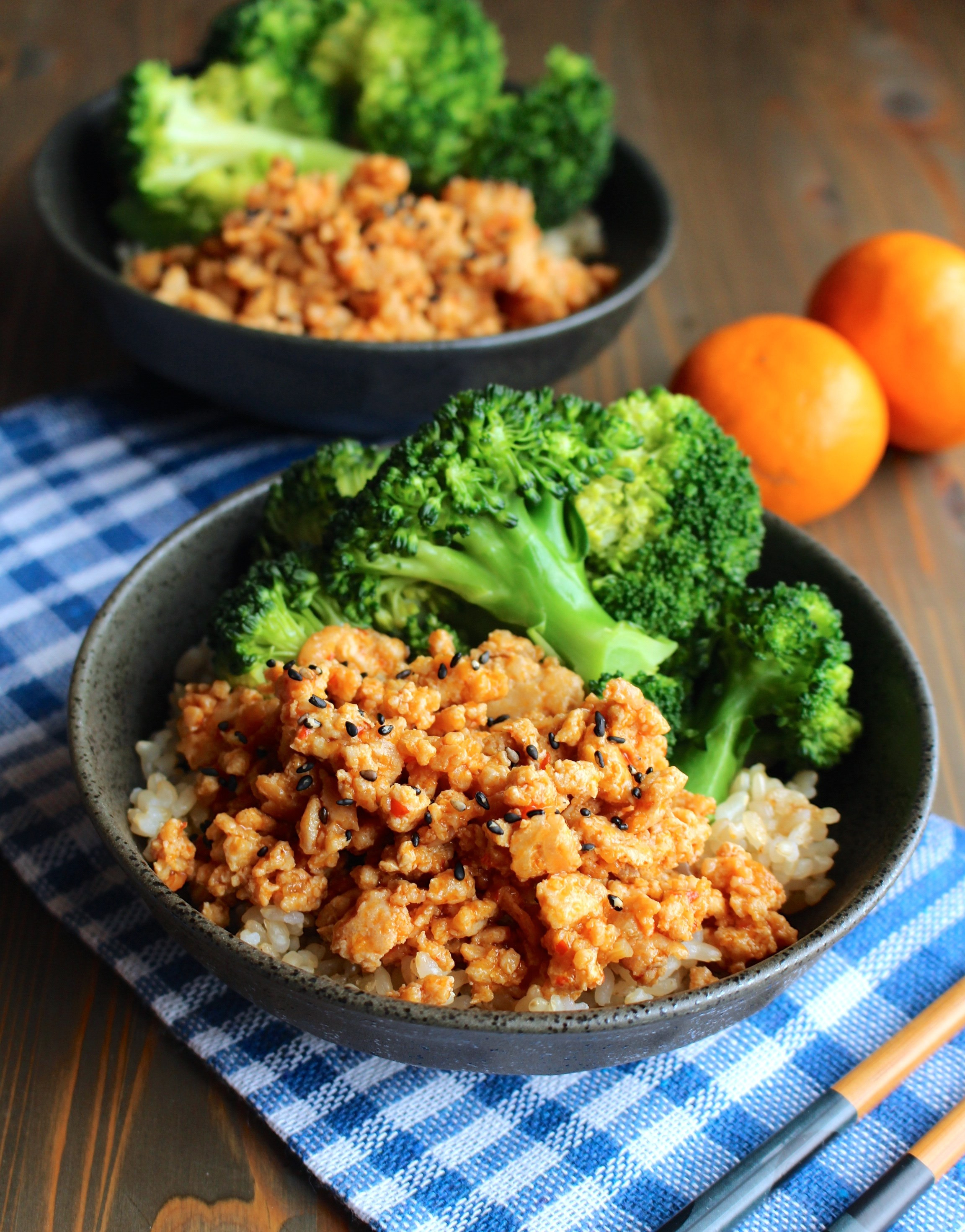 Chicken And Broccoli Calories
 Orange Ground Chicken Rice Bowls