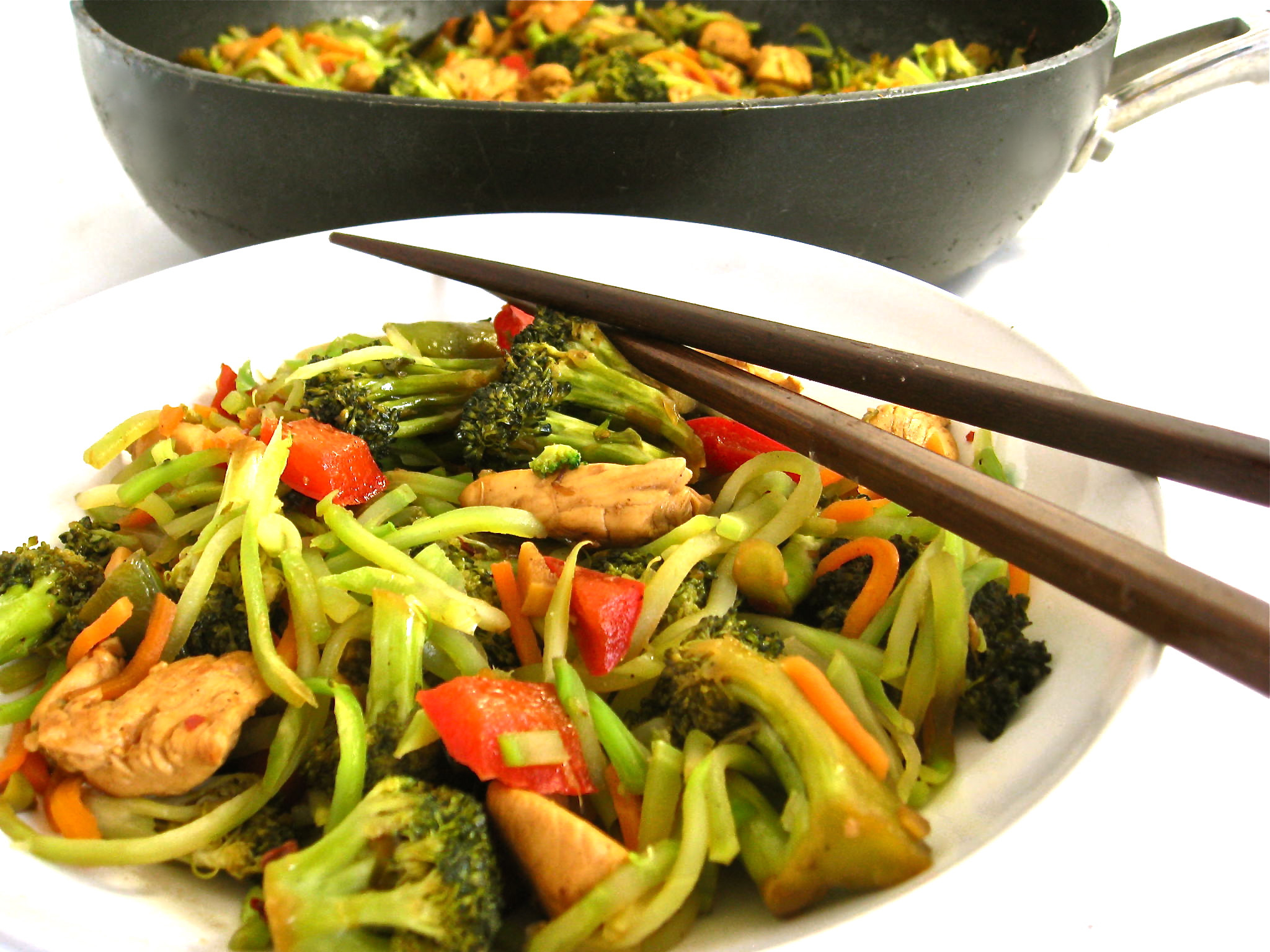 Chicken And Broccoli Stir Fry
 Skinny Chicken and Broccoli Stir Fry with Weight Watchers