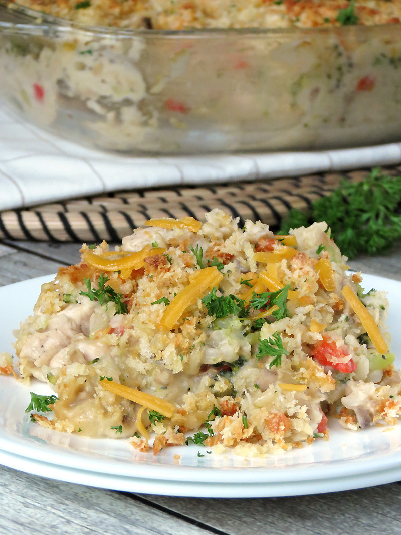 Chicken And Brown Rice Casserole
 Chicken And Brown Rice Casserole With Veggies