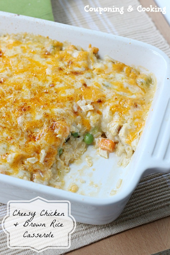 Chicken And Brown Rice Casserole
 Tobins Tastes Cheesy Chicken & Brown Rice Casserole