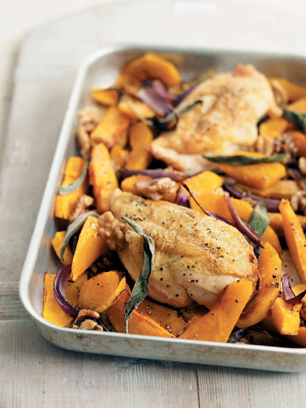 Chicken And Butternut Squash Recipes
 Roasted Chicken with Butternut Squash recipe