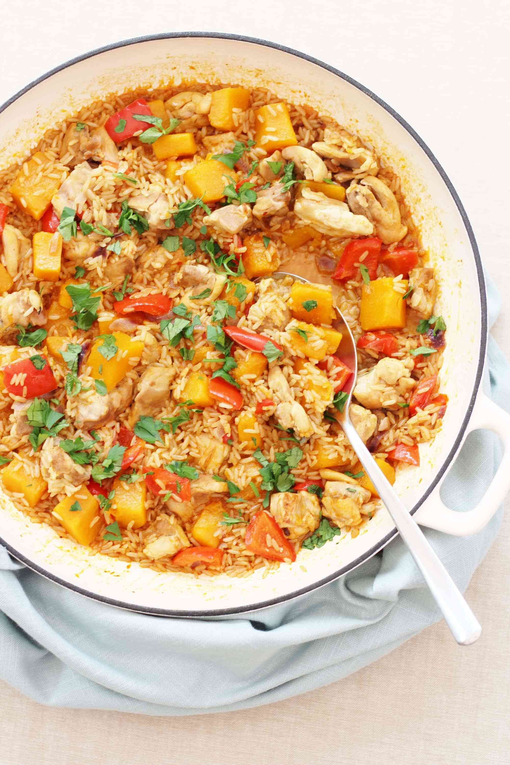 Chicken And Butternut Squash
 e Pot Harissa Chicken and Butternut Squash Pilaf Easy