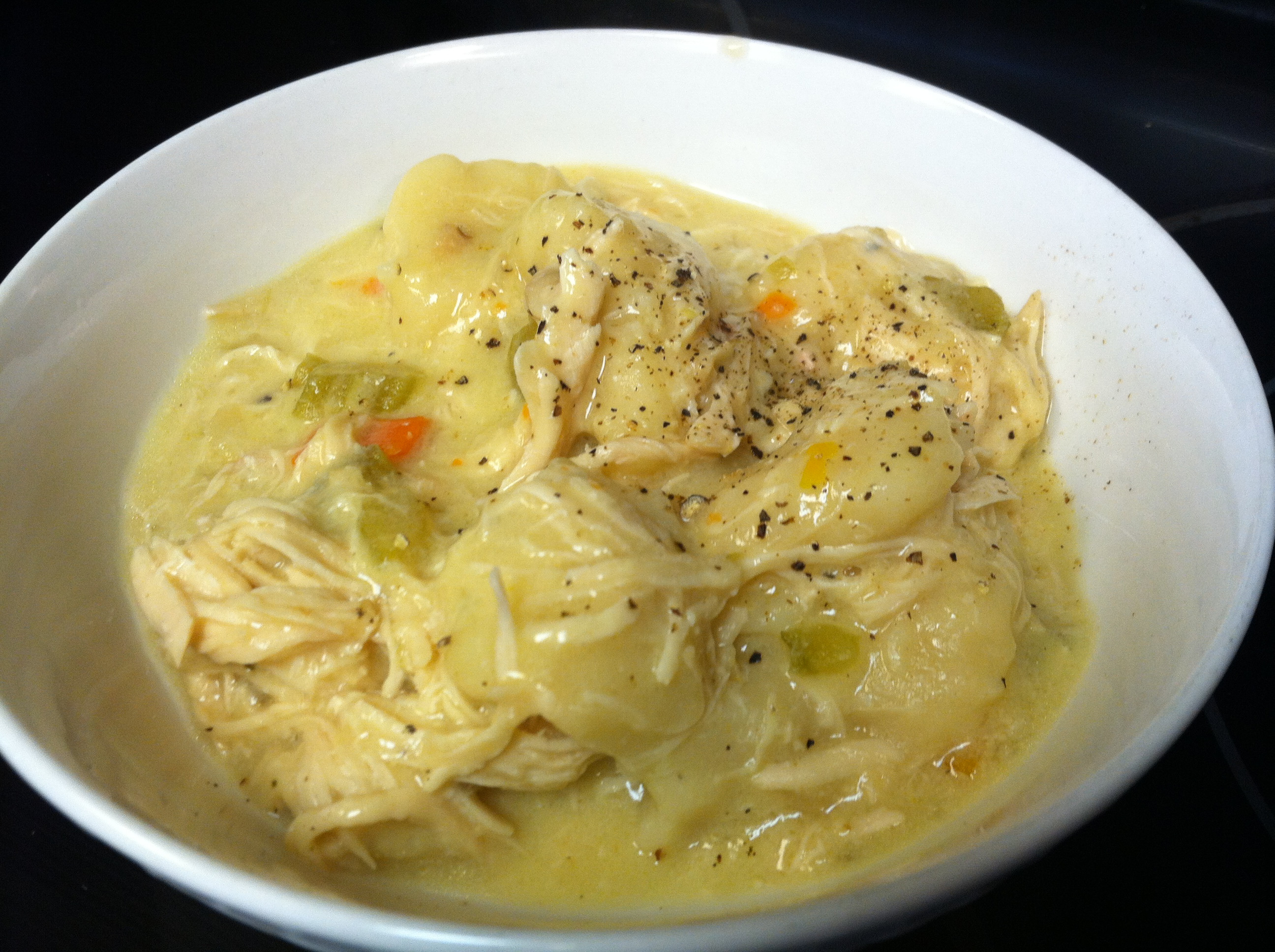 Chicken And Dumplings Crock Pot Recipe
 Crock Pot Chicken and Dumplings – Scratch this with Sandy