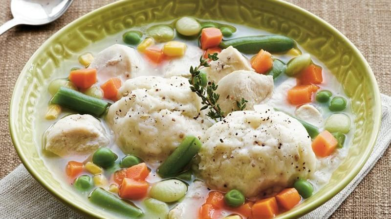Chicken And Dumplings With Bisquick
 Chicken and Sage Dumplings recipe from Betty Crocker