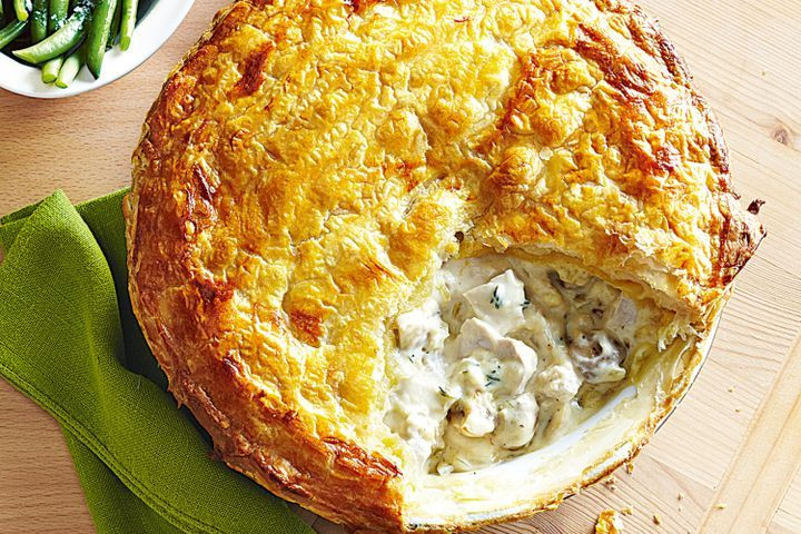 Chicken And Mushroom Pie
 Chicken and mushroom pot pie