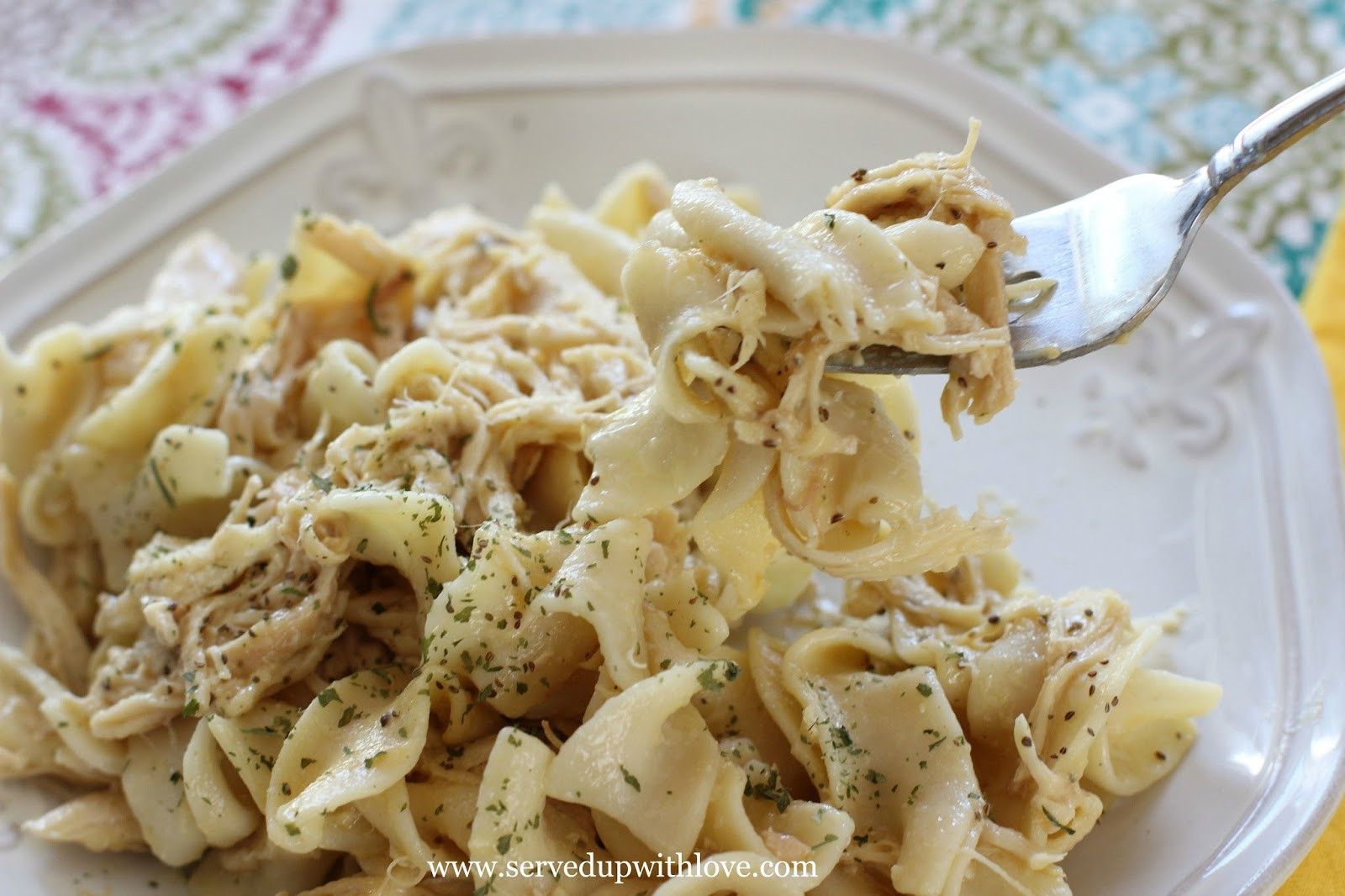 Chicken And Noodles Crock Pot
 Served Up With Love Crock Pot Chicken and Noodles