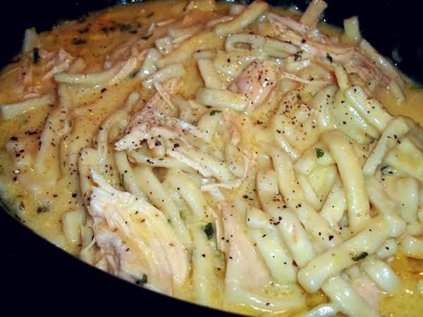 Chicken And Noodles Crock Pot
 Cassie s Chicken and Noodles Recipe