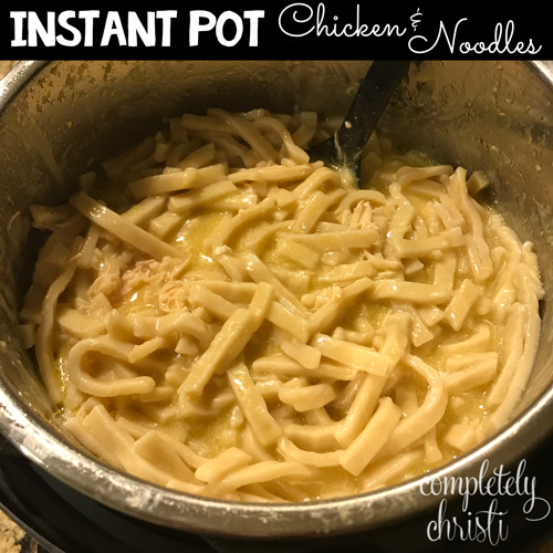 Chicken And Noodles Instant Pot
 Instant Pot Chicken and Noodles Recipe pletely Christi