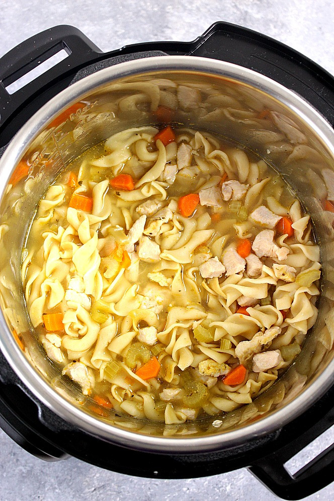 Chicken And Noodles Instant Pot
 Instant Pot Chicken Noodle Soup Recipe Crunchy Creamy Sweet