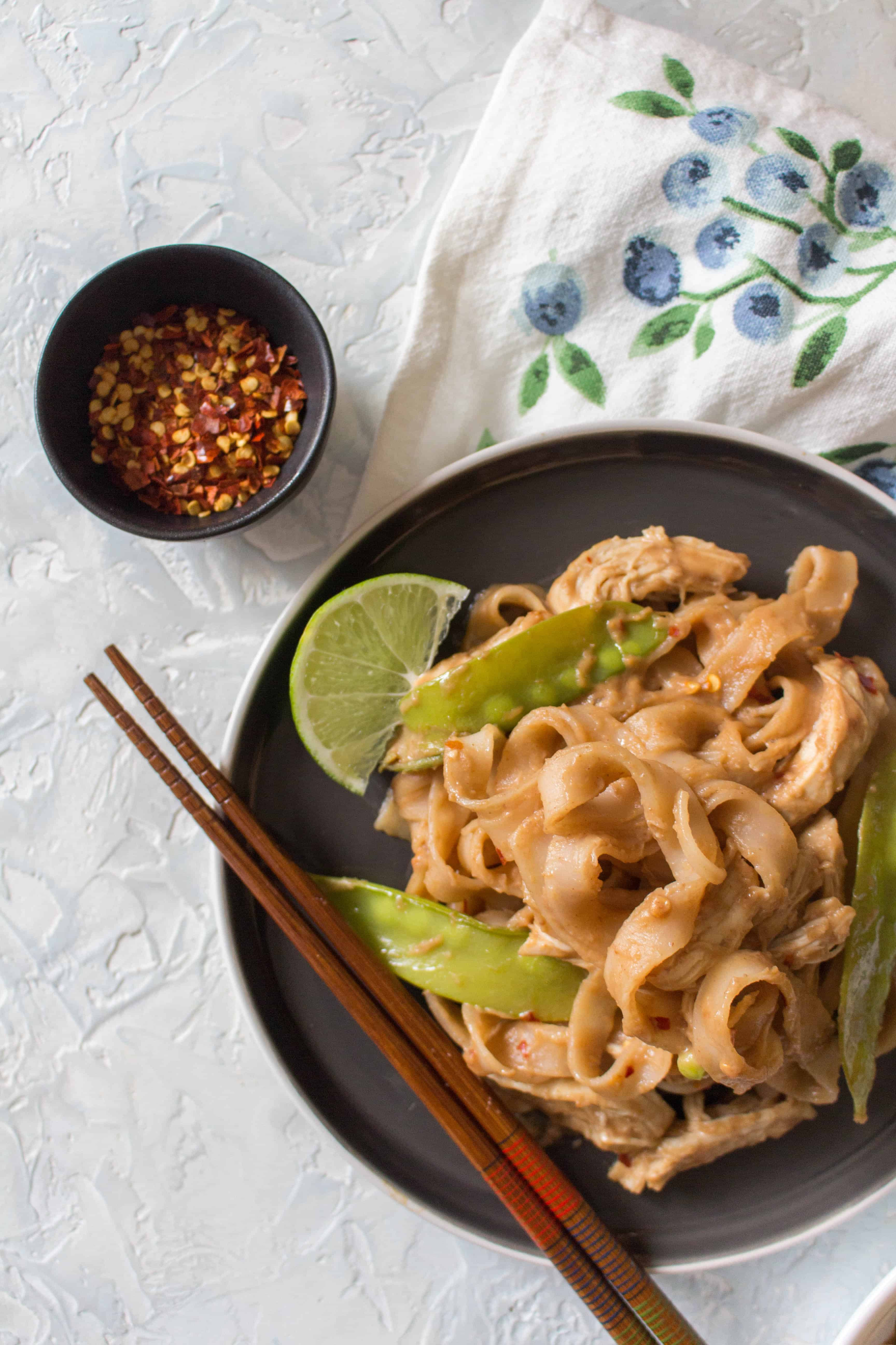 Chicken And Noodles Instant Pot
 Healthy Instant Pot Thai Peanut Chicken and Noodles