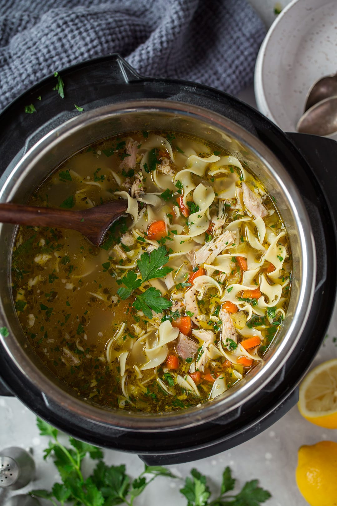 Chicken And Noodles Instant Pot
 Instant Pot Chicken Noodle Soup Cooking Classy