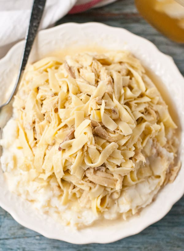 Chicken And Noodles Over Mashed Potatoes
 old fashioned chicken and noodles over mashed potatoes
