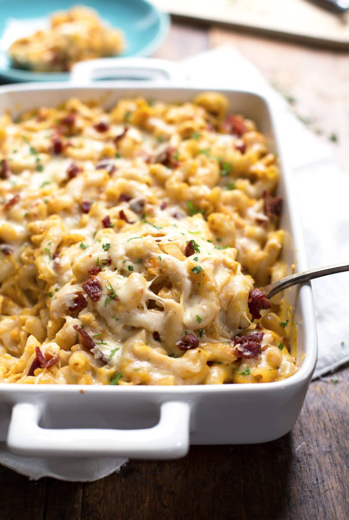 Chicken And Pasta Casserole
 chicken bacon pasta bake