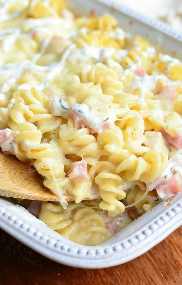 Chicken And Pasta Casserole
 Creamy Chicken Cordon Bleu Pasta Casserole Will Cook For