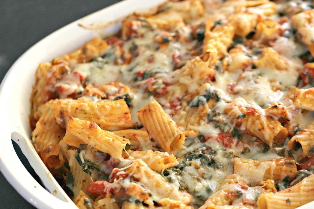 Chicken And Pasta Casserole
 chicken and spinach pasta bake recipes